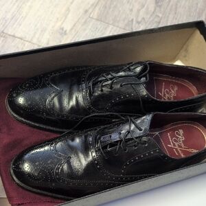 Florishiem classic Black Leather Men's Dress Shoes